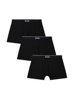 BOSS Kidswear lot de trois boxers à taille logo - Noir