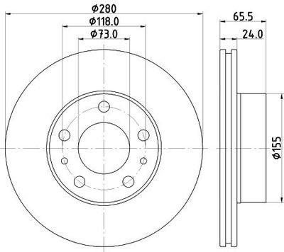 Remschijf 8DD355132141