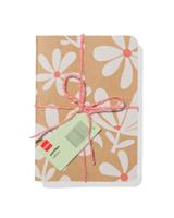 HEMA Schriften A6 bloemen - 3 stuks