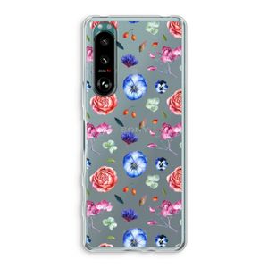 Bloemetjes: Sony Xperia 5 III Transparant Hoesje