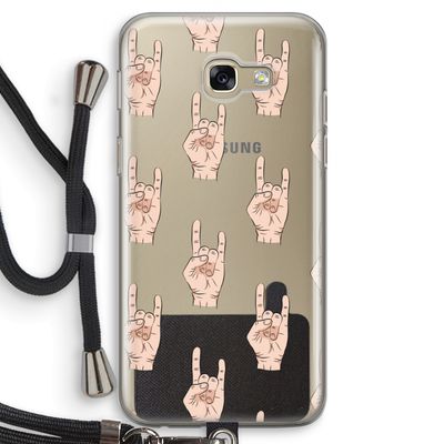 Rock: Samsung Galaxy A5 (2017) Transparant Hoesje met koord