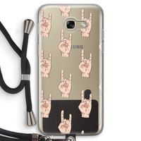 Rock: Samsung Galaxy A5 (2017) Transparant Hoesje met koord