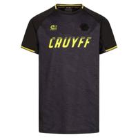 Cruyff Icon T-Shirt Kids Zwart Donkergrijs Geel
