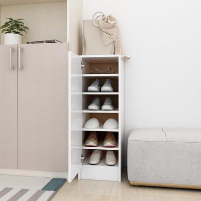 Schoenenkast 32x35x92 cm bewerkt hout wit