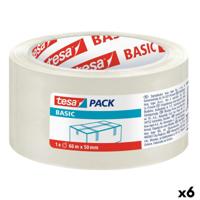 Plakband TESA Verpakking Transparant 50 mm x 66 m (6 Stuks)