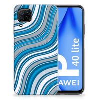 Huawei P40 Lite TPU bumper Waves Blue - thumbnail