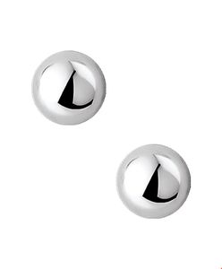 Huiscollectie Oorknoppen Halfbol Zilver Glanzend 8 mm x 8 mm