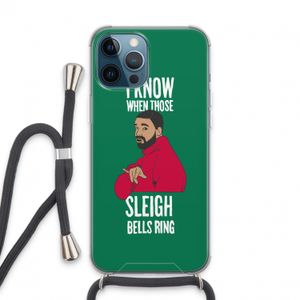 Sleigh Bells Ring: iPhone 13 Pro Max Transparant Hoesje met koord