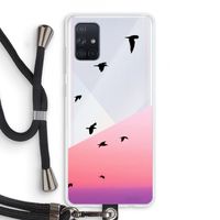 Fly away: Samsung Galaxy A71 Transparant Hoesje met koord