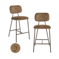 Counterstoel Xenia brandy fusion brandvertragend (Set van 2)