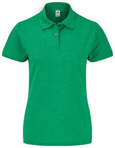 Fruit Of The Loom F517 Ladies´ 65/35 Polo - Heather Green - L