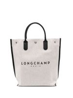 Longchamp sac cabas Essential médium en toile - Tons neutres - thumbnail