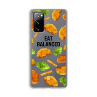 Eat Balanced: Samsung Galaxy S20 FE / S20 FE 5G Transparant Hoesje