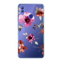 Geschilderde bloemen: Honor Note 10 Transparant Hoesje
