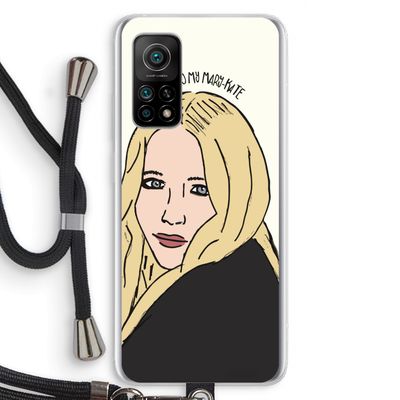 Mary Kate: Xiaomi Mi 10T 5G Transparant Hoesje met koord