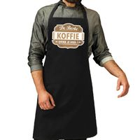 De Beste Koffie keukenschort zwart heren De Beste Koffie keukenschort zwart heren
