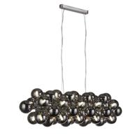 Searchlight Hanglamp Glas Berry Globe 25-lichts zwart met smoke glas 52131-25SM