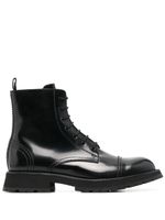 Alexander McQueen lace-up leather ankle boots - Noir - thumbnail