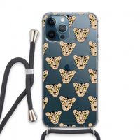 Tijger: iPhone 13 Pro Max Transparant Hoesje met koord