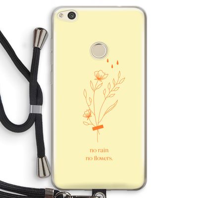 No rain no flowers: Huawei Ascend P8 Lite (2017) Transparant Hoesje met koord