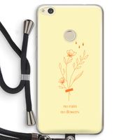 No rain no flowers: Huawei Ascend P8 Lite (2017) Transparant Hoesje met koord
