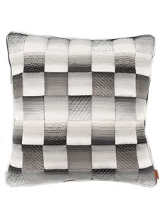 Missoni Home coussin carré à carreaux - Noir