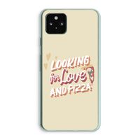 Pizza is the answer: Google Pixel 5a 5G Transparant Hoesje