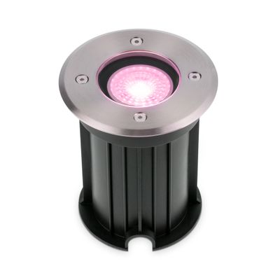 HOFTRONIC SMART Maisy Smart LED Grondspot - Rond - RVS - RGBWW - 5 Watt - IP67 straal waterdicht - 3 jaar garantie