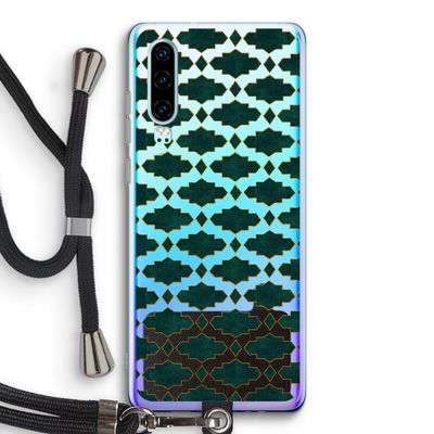 Moroccan tiles: Huawei P30 Transparant Hoesje met koord