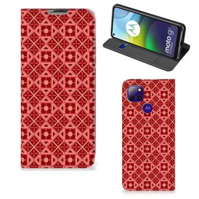 Motorola Moto G9 Power | Hoesje met Magneet | Batik Rood