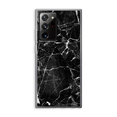 Zwart Marmer 2: Samsung Galaxy Note 20 Ultra / Note 20 Ultra 5G Transparant Hoesje