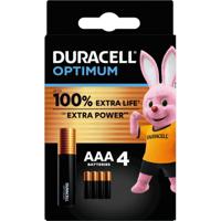 Batterij Duracell Optimum 4x AAA
