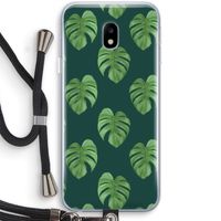 Monstera leaves: Samsung Galaxy J3 (2017) Transparant Hoesje met koord