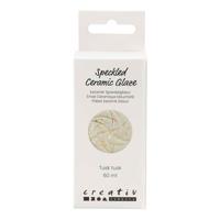 Creativ Company Gespikkeld keramiek glazuur 999-1060 c dekkend tusk tusk - 60ml