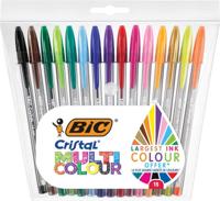 Bic Cristal Multi Colour 15 balpennen in etui