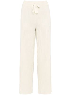 ERES pantalon en maille à design nervuré - Blanc