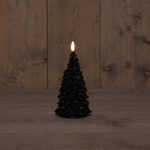 B.O.T. 3D Wick Black Christmas Tree Wax 9,5X20 cm - Anna's Collection