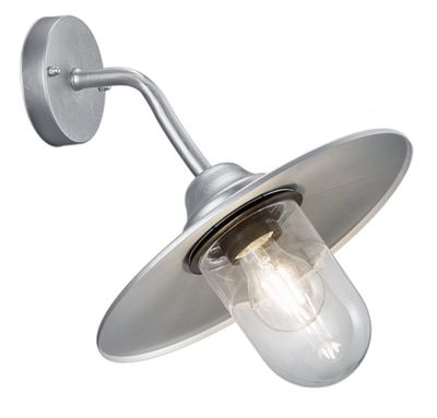 Trio wandlamp Brenta 32 cm 1 x E27 aluminium 40 watt zilver Trio wandlamp Brenta 32 cm 1 x E27 aluminium 40 watt zilver