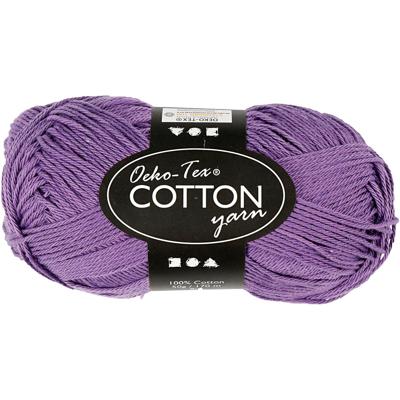 Creativ Company Katoengaren, paars, 50gr, 170m