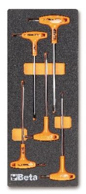 Beta Soepele voorgevormde inzetbakken met assortiment gereedschap M55 - 024500055