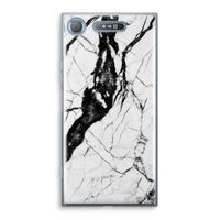 Witte marmer 2: Sony Xperia XZ1 Transparant Hoesje