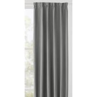 1+1 Gratis Leen Bakker - Gordijn Sam - 100% Verduisterend - 140x280 Cm (1 Stuk) - Polyester - Grijs