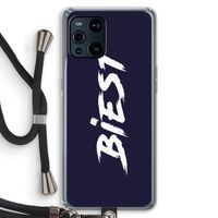 Biest: Oppo Find X3 Transparant Hoesje met koord
