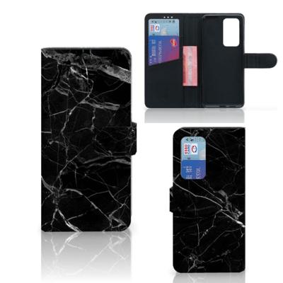 Huawei P40 Pro | Bookcase | Marmer Zwart - Origineel Cadeau Vader