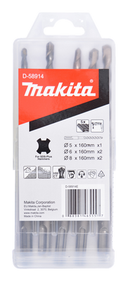Makita Accessoires Betonborenset 5-delig - D-58914 D-58914
