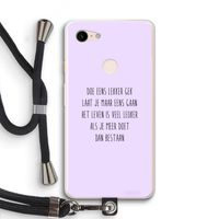 Gek: Pixel 3 XL Transparant Hoesje met koord