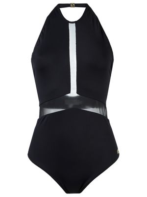 Brigitte maillot de bain à détails transparents - Noir