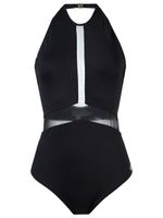 Brigitte maillot de bain à détails transparents - Noir