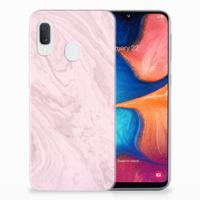 Samsung Galaxy A20e | TPU | Siliconen hoesje | Marble Pink - Origineel Cadeau Vriendin