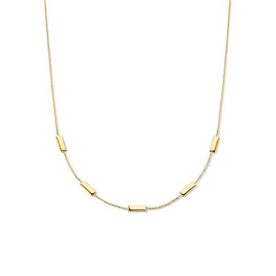Ketting Staafjes geelgoud 42-44 mm